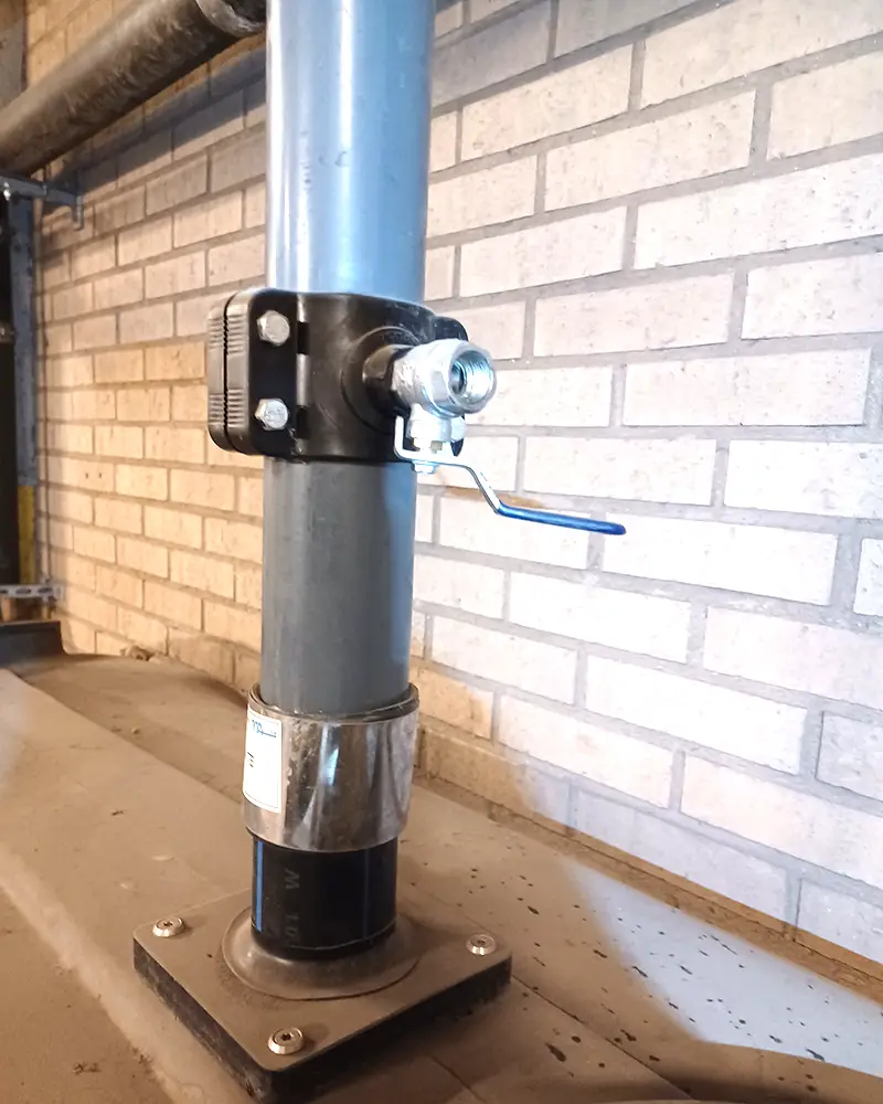 Luftventil på fettavskiljare 